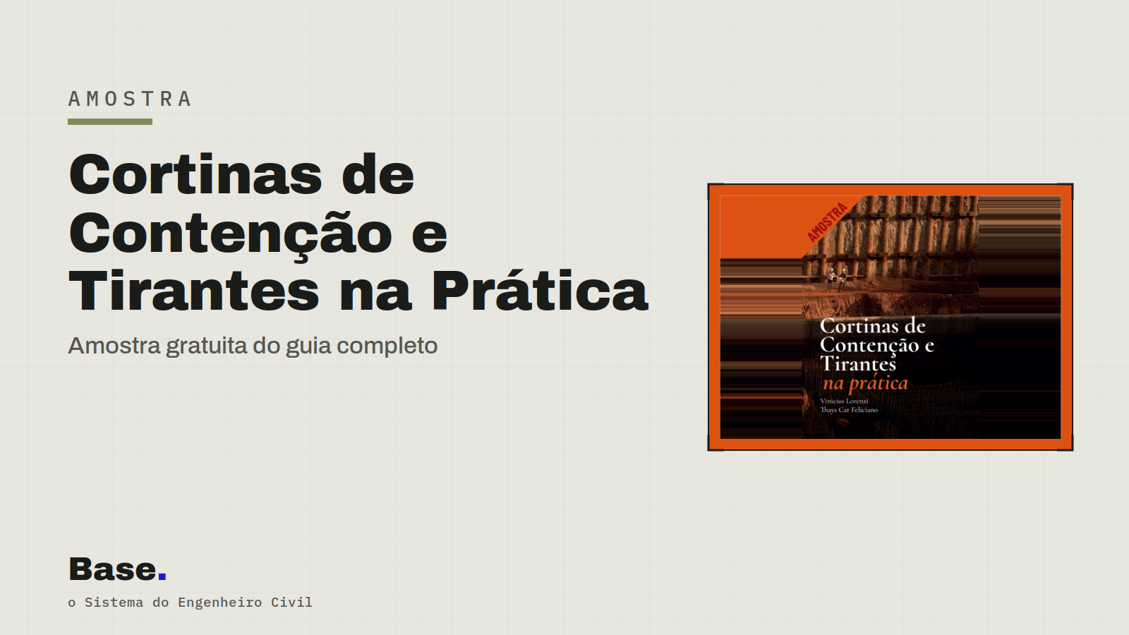E-book: Cortinas de Contenção com Tirantes