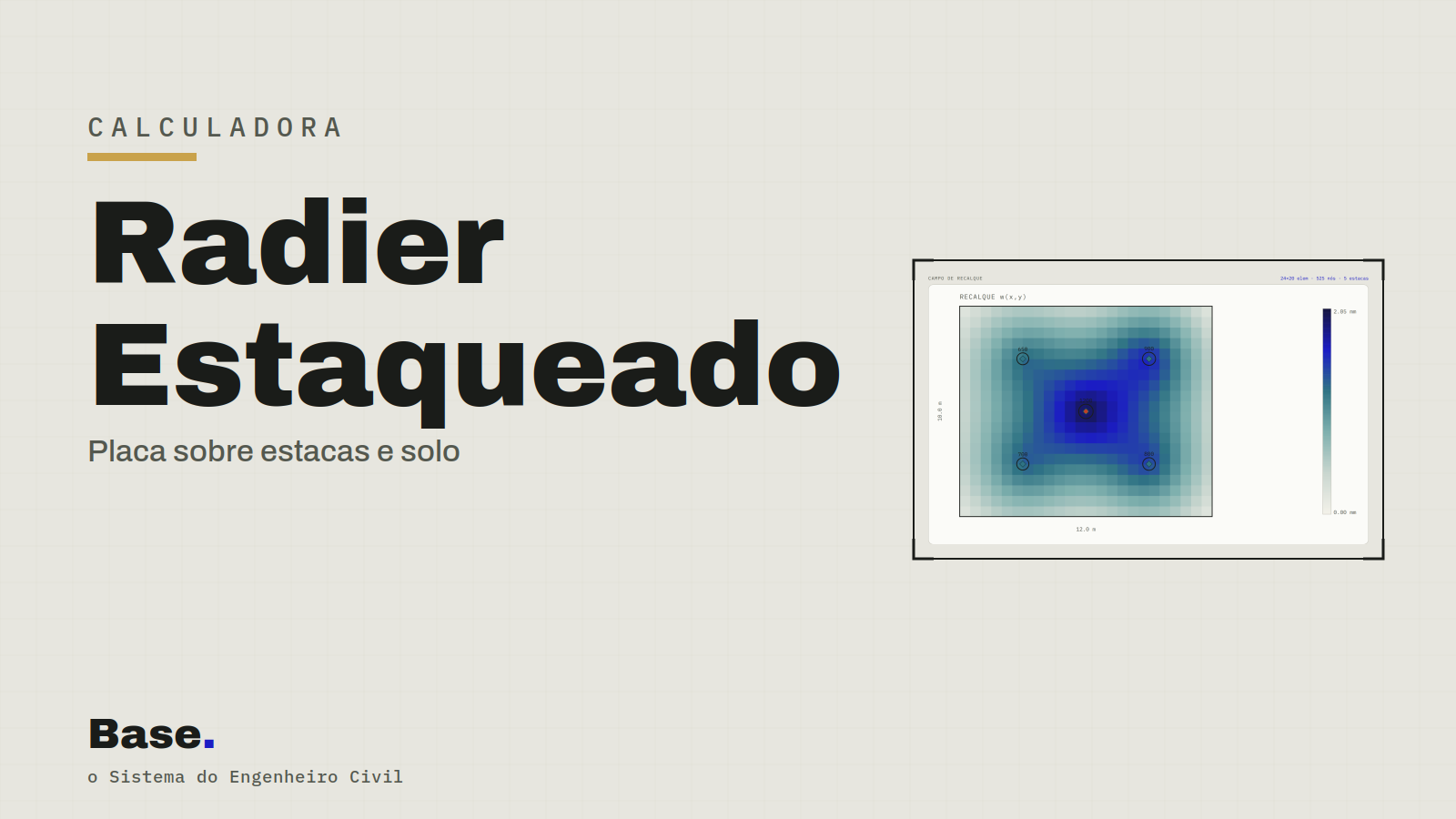 Calculadora: Radier Estaqueado